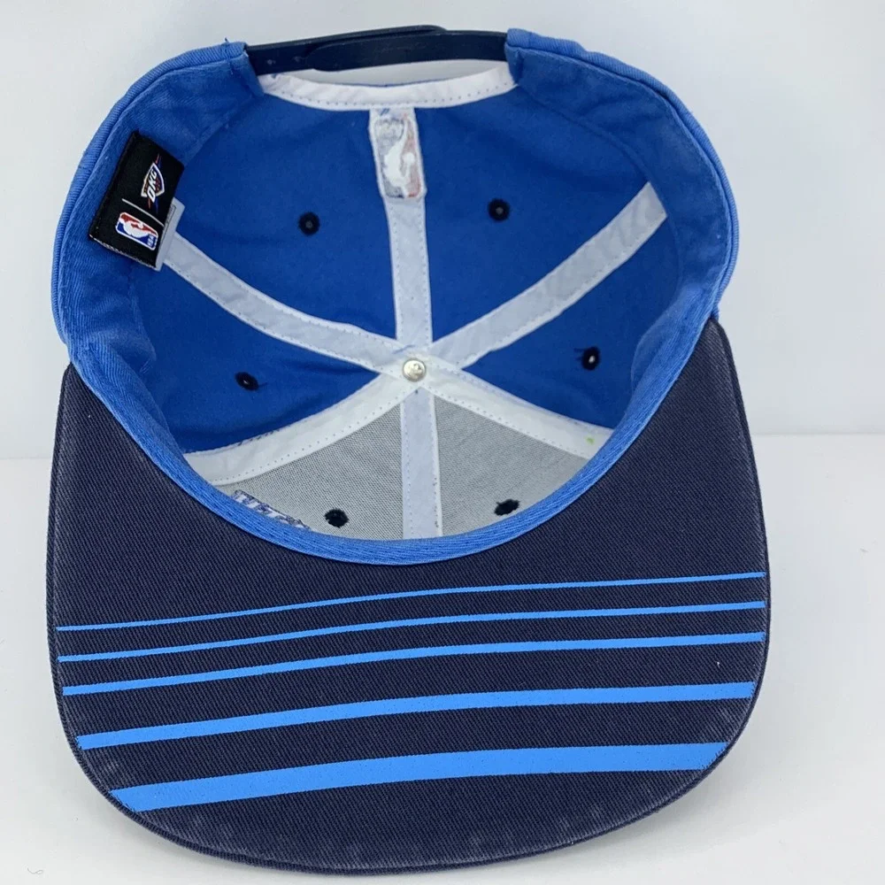 Oklahoma City OKC Thunder Blue Hat YOUTH Adidas NBA Basketball Snap OSFM Cap